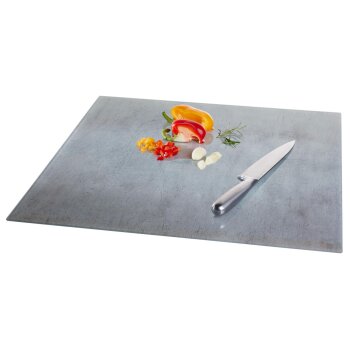 LIVARNO home Abdeckplatten Glas Quadratisch (Beton) - B-Ware neuwertig