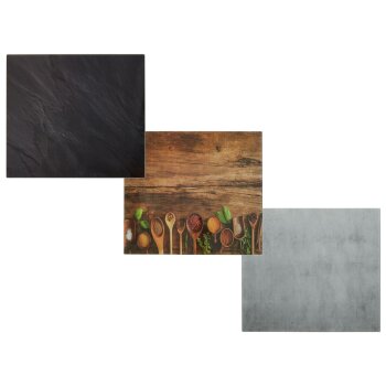 LIVARNO home Abdeckplatten Glas Quadratisch - B-Ware