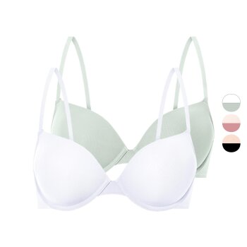 esmara® Damen Bügel-BHs, 2 Stück, mit...