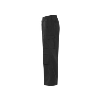 LIVERGY® Herren Cargohose, legere Form, modernes Ripstop-Muster (Schwarz, L (52/54)) - B-Ware neuwertig