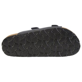 esmara® Damen Pantoletten mit Lederdecksohle (Schwarz, 39) - B-Ware neuwertig