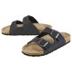 esmara® Damen Pantoletten mit Lederdecksohle (Schwarz, 39) - B-Ware neuwertig