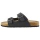 esmara® Damen Pantoletten mit Lederdecksohle (Schwarz, 39) - B-Ware neuwertig