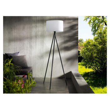 LIVARNO home Solar-Stehleuchte für innen und außen Solar-Standleuchte für innen und außen (Außenstehleuchte 3-Bein) - B-Ware gut