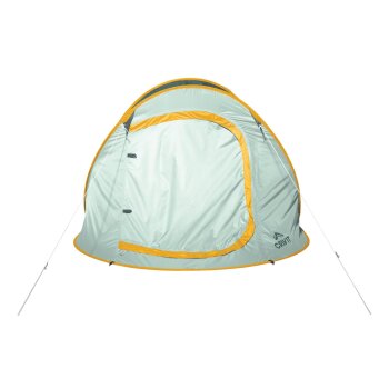 CRIVIT Pop-up-Campingzelt, für 2 Personen, grün/gelb - B-Ware sehr gut