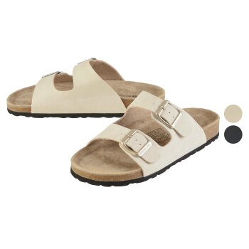 esmara® Damen Pantoletten mit Lederdecksohle - B-Ware