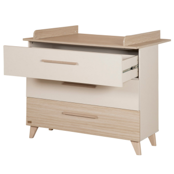 roba Wickelkommode Sidney inkl. abnehmbarem Wickelaufsatz - Cashmere / Eichen Dekor - B-Ware sehr gut