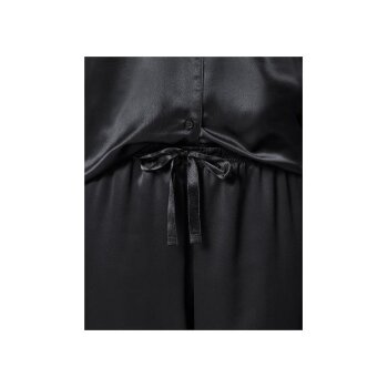 esmara® Damen-Pyjama, aus Satin, L, schwarz - B-Ware neuwertig