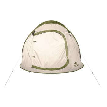 CRIVIT Pop-up-Campingzelt, für 2 Personen (beige/grün) - B-Ware sehr gut