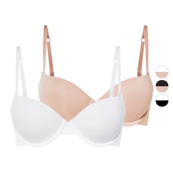 esmara® Damen Push-UP-BHs, 2 Stück, mit...