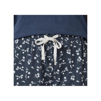 esmara® Damen Pyjama, mit kleinen Seitenschlitzen (navy, XS(32/34)) - B-Ware neuwertig