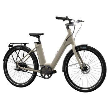 CRIVIT E-Bike »Urban Y.3« GATES Riemenantrieb, 27,5 Zoll (Desert Beige) - B-Ware sehr gut