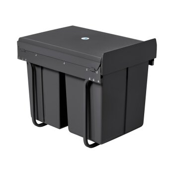 LIVARNO home Einbau-Abfallsammler, für Unterschränke ab 40 cm Breite (2 x 9, 1 x 20 Liter) - B-Ware Transportschaden Kosmetisch