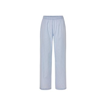 esmara® Damen Pyjama, mit Brusttasche (Blau/Weiß, S(36/38)) - B-Ware neuwertig