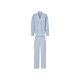 esmara® Damen Pyjama, mit Brusttasche (Blau/Weiß, S(36/38)) - B-Ware neuwertig