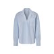 esmara® Damen Pyjama, mit Brusttasche (Blau/Weiß, S(36/38)) - B-Ware neuwertig