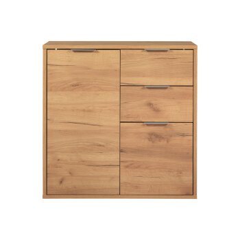 LIVARNO home Kommode »Verona«, mit Griffe in Mattsilber-Optik - B-Ware Transportschaden