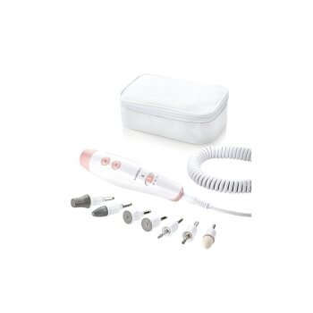 SILVERCREST® PERSONAL CARE Maniküre- & Pediküre-Set »SMPS 7 E1«, mit 7 Aufsätzen aus Saphir und Filz (Rosa) - B-Ware sehr gut
