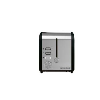 SILVERCREST® KITCHEN TOOLS Doppelschlitz-Toaster Edelstahl »STEB 920 A1« (Schwarz) - B-Ware neuwertig