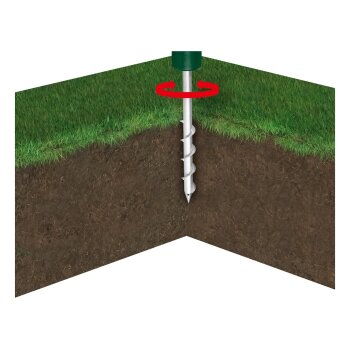 PARKSIDE® Erd-Schlauchaufroller, mit PARKSIDE® Click System - B-Ware sehr gut
