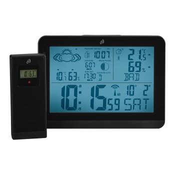 AURIOL® Design-Funkwetterstation (Schwarz) - B-Ware...