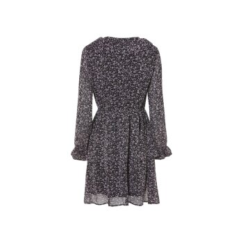 esmara® Damen Chiffon-Kleid, mit verspielten Volants (rosa, 36) - B-Ware neuwertig