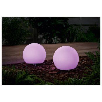 LIVARNO home Solar-Außendeko mit 9 Leuchtmodi Solar-Deko außen mit 9 Leuchtmodi - B-Ware