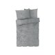LIVARNO home Plüsch-Bettwäsche, Prägeoptik, 200 x 220 cm, 70 x 90 cm, grau - B-Ware neuwertig