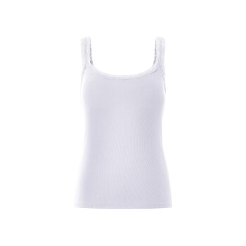 esmara® Damen Tops, 3 Stück, in modischer Ripp-Qualität (Schwarz/weiß, L(44/46)) - B-Ware neuwertig