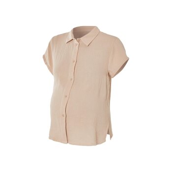 esmara® Damen Umstandsbluse, aus angenehm weichem Musselin (Beige, S(36/38)) - B-Ware neuwertig