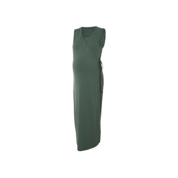 esmara® Damen Umstandskleid, in modischer Ripp-Qualität (Grün, M(40/42)) - B-Ware neuwertig