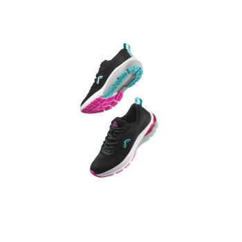 CRIVIT Damen-Laufschuhe, mit dämpfender EVA-Zwischensohle (Schwarz, 39) - B-Ware neuwertig