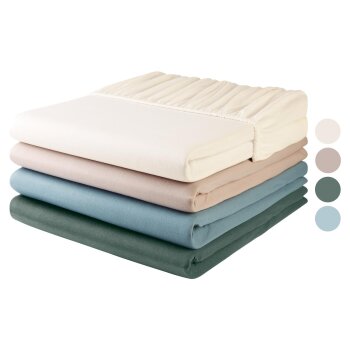 LIVARNO home Jersey-Spannbetttuch 90-100 x 200 cm - B-Ware