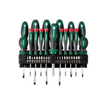 PARKSIDE® Bit- und Schraubendrehersatz mit Wandhalterung, 37-teilig - B-Ware neuwertig