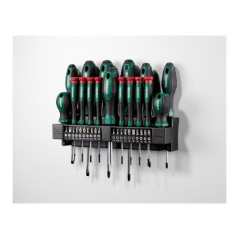 PARKSIDE® Bit- und Schraubendrehersatz mit Wandhalterung, 37-teilig - B-Ware neuwertig