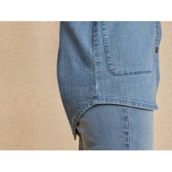 esmara® Damen Jeans-Overshirt mit Kentkragen (Blau, 36) - B-Ware neuwertig
