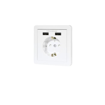 Einbausteckdose USB-A Steckdose, weiß - B-Ware neuwertig