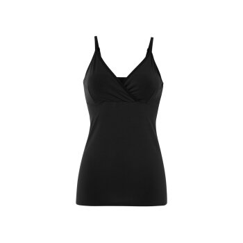 esmara® Damen Still-Tops, 2 Stück, mit Bio-Baumwolle (schwarz/weiß, XS(32/34)) - B-Ware neuwertig