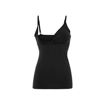 esmara® Damen Still-Tops, 2 Stück, mit Bio-Baumwolle (schwarz/weiß, XS(32/34)) - B-Ware neuwertig