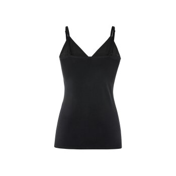 esmara® Damen Still-Tops, 2 Stück, mit Bio-Baumwolle (schwarz/weiß, XS(32/34)) - B-Ware neuwertig