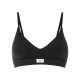esmara® Damen Bustier, in modischer Doppelripp-Qualität (Schwarz, M (40/42)) - B-Ware neuwertig