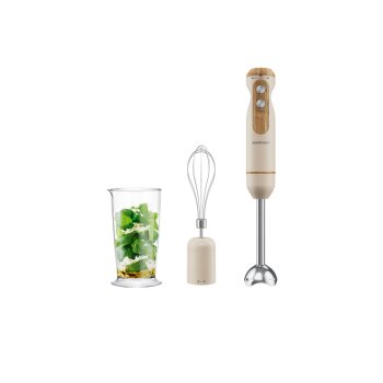 SILVERCREST® KITCHEN TOOLS Stabmixer-Set »SSSH 600 B1 / SOSSH 600 B1«, 3-in-1 (Beige) - B-Ware neuwertig