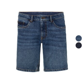 LIVERGY® Herren Jeansshorts, normale Leibhöhe -...