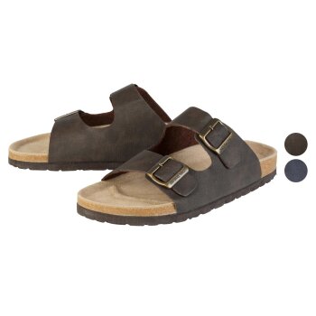 LIVERGY® Herren Pantoletten mit Lederdecksohle - B-Ware