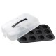 zenker Muffinblech / Dessertform, mit Transporthaube - B-Ware