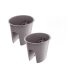 Prosperplast Geländertopf »Ratolla Railing«, in Rattanoptik (Oval, Mocca, 298x242x225 mm) - B-Ware sonstiges