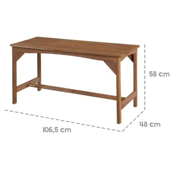 roba Little Stars Kindersitzgruppe, mit Sitzauflage und Schirm, teak - B-Ware sehr gut