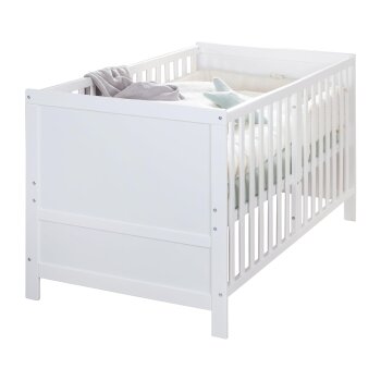 roba Kombi-Kinderbett EASY SLEEP, 70 x 140 cm, Holz weiß - B-Ware neuwertig