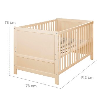 roba Kombi-Kinderbett Easy Sleep, 70 x 140 cm, Holz natur...