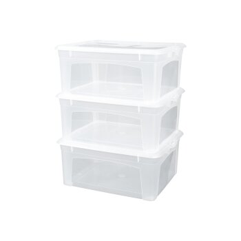 LIVARNO home Klarsichtboxenset (3er Set groß) - B-Ware sehr gut